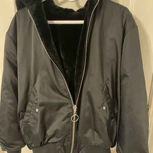 Garage reversible bomber jacket